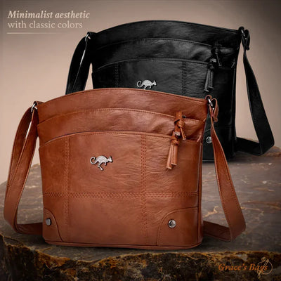 Alina – Crossbody i veganskt läder med organiserade fickor