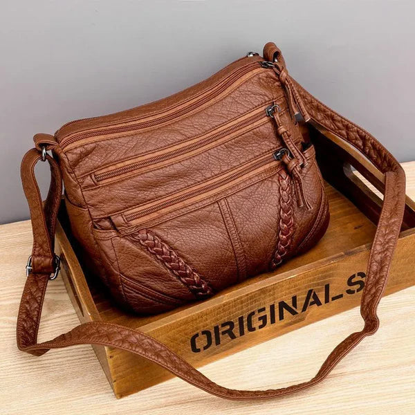 Runa – Organiserad crossbody i veganskt läder